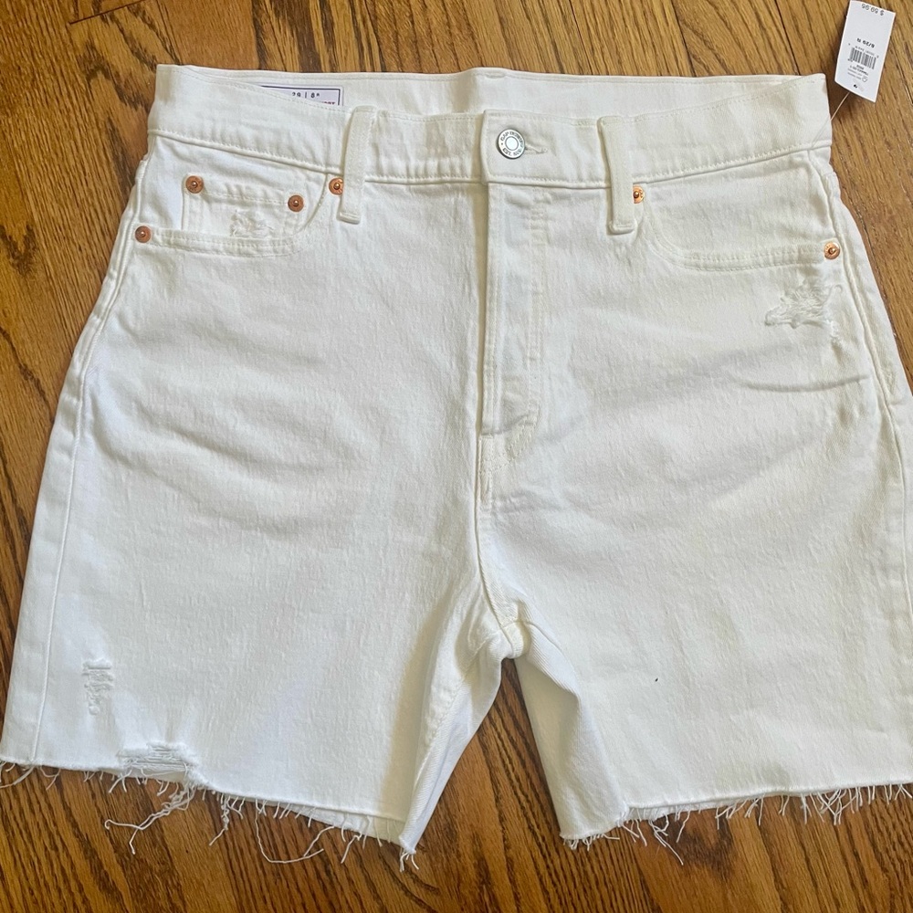 Gap High Rise Denim Jean Shorts, Size 8, NWT